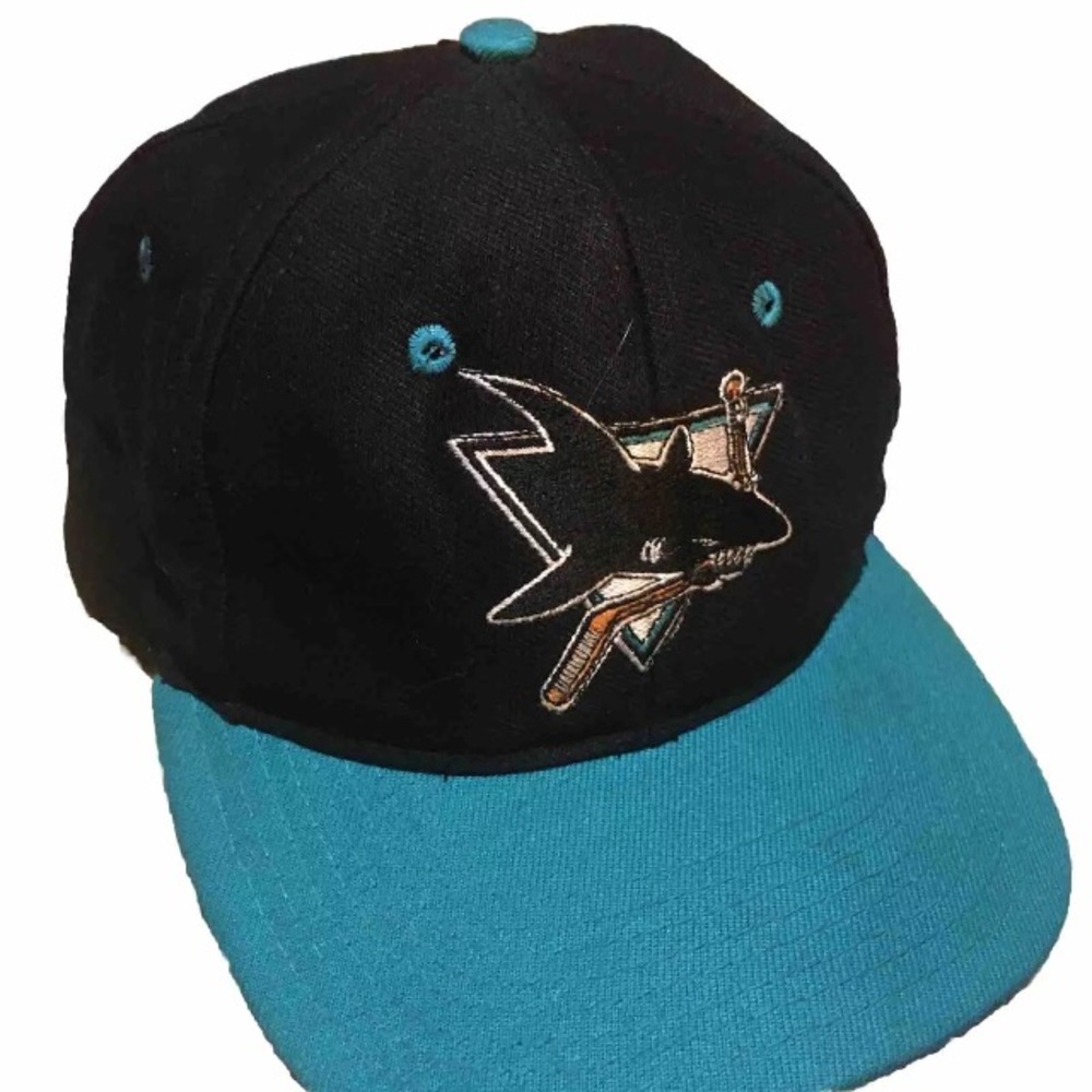 VTG San Jose sharks top of the world NHL SnapBack hat